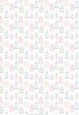 Vintage Birdcage Backing Paper for cards / scrapbooks sml