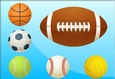 Sport Balls - card front / topper