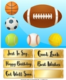 Sport Ball - card front / topper