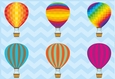 Hot Air Balloons - card front / topper