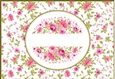Blank card front / topper - A4 Floral
