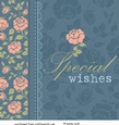 ROSE - SPECIAL WISHES - card front / toppeR
