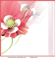 Blank card front / topper - Poppy / Poppies Square 2