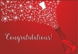 CONGRATULATIONS CHAMPAGNE - Card front / Topper