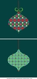 Christmas ornaments 1 - card front / toppers