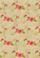 Polka rose paper - cards / scrapbook