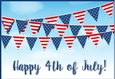 4 July - Independence day topper / card front