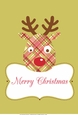 Christmas Reindeer Card front / topper