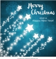 Christmas Stars New year - card front / Topper