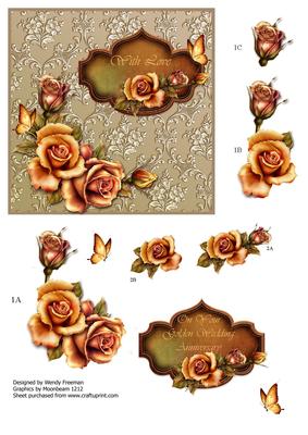 Autumn Gold Roses