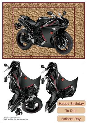Black Motorbike