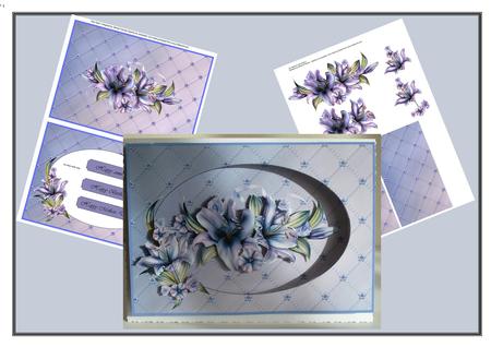 Winter Lilies Aperture Card