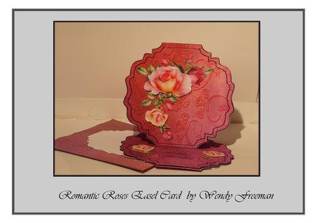 Romantic Roses Easel Card
