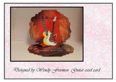 Guitar Easel Card
