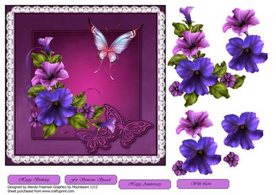 Lilac and Purple Petunias