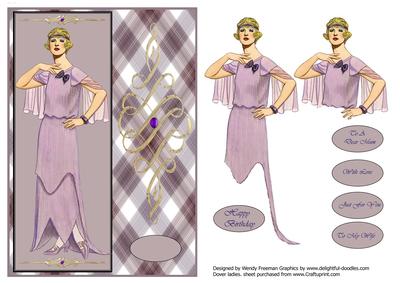 Art Deco Lilac Delight