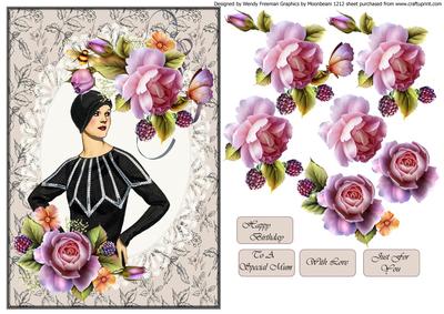 Art Deco English Rose 1