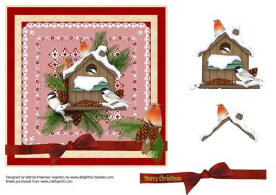 Snow Covered Bird House