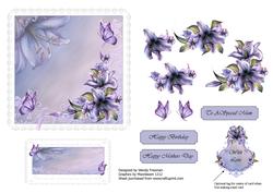 Wynter Lily on Lace Background