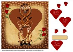 Giraffe Valentine