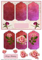 Romantic Roses Tryptic