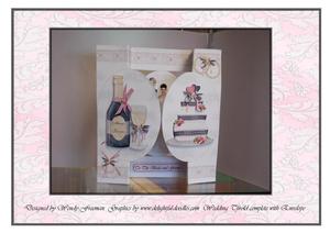 Wedding Day Trifold Card End Envelope