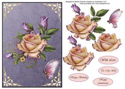 Cream Heritage Roses