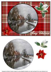 Wintry Canal Scene