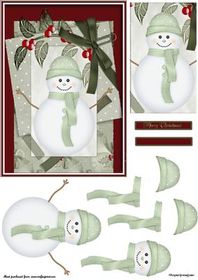 Holly and Snowman