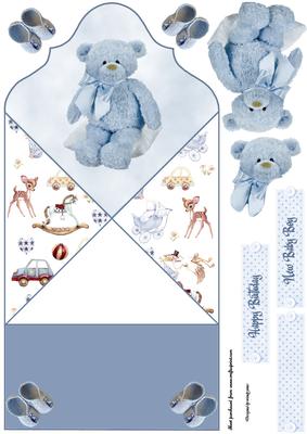 Baby Boy Diamond Top Fold Back