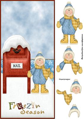 Freezin Season Over the Edge Decoupage