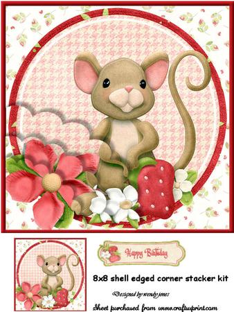 Berry Mouse Scalloped Edged Corner Kit