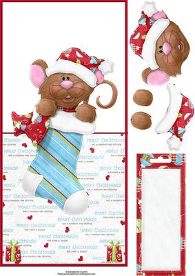 Merry Christmouse Over the Edge Card