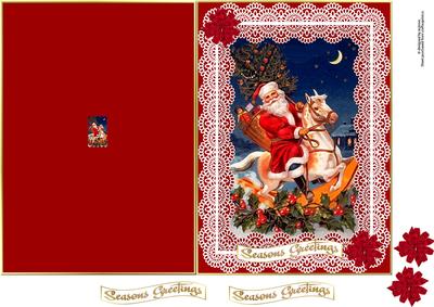 Christmas Vintage Fold Card