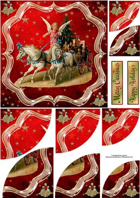 Christmas Angel Duo/quadro Corner Stacker