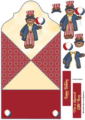 Birthday Boy Diamond Top Fold Card