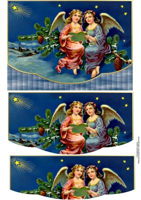 Christmas Angels Pelmet Card