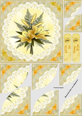 Lace Lily's and Bow Duo Quadro Stacker