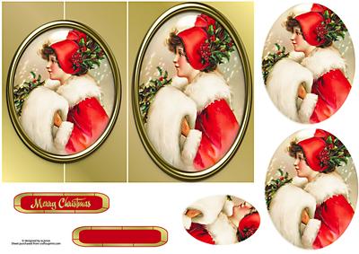Christmas Vintage Fold Back with Pyramage