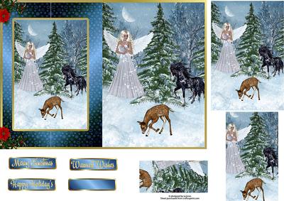 Snow Scene Cut & Fold with Pyramage