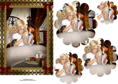 Tea for Three Floral Shape Pyramage