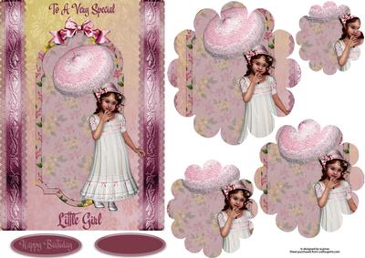 Special Little Girl Flower Shape Pyramage