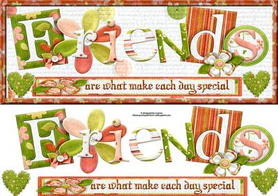 Pretty Floral Friend Dl Size with Decoupage