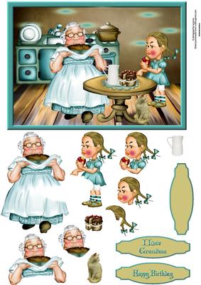 I Love Grandma with Decoupage