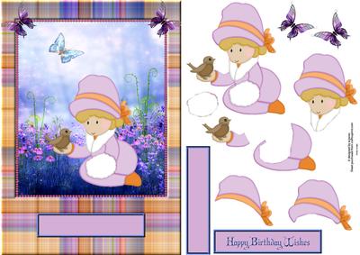 Cute Fun in the Garden with Decoupage
