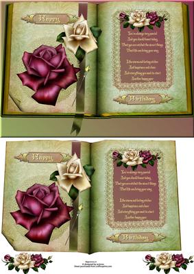 Book of Roses with Poem
