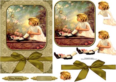 My Sweetest Song Bird with Topper & Decoupage