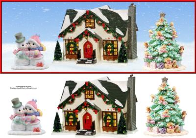 Christmas Snow Scene Large Dl
