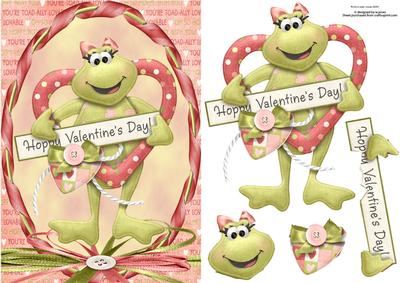 Hoppy Valentine Day with Decoupage