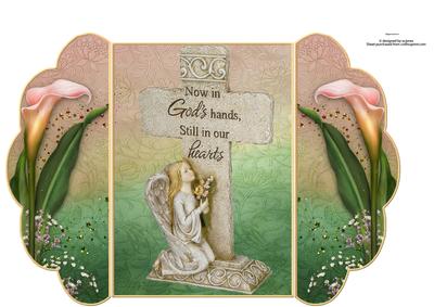 Lily's & Cross Sympathy Fold Card